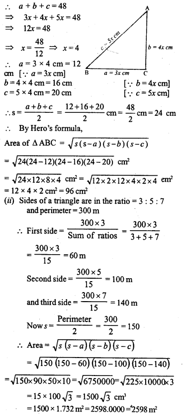 ML Aggarwal Class 9 Solutions for ICSE Maths Chapter 16 Mensuration Q9.2