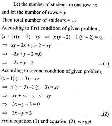ML Aggarwal Class 9 Solutions for ICSE Maths Chapter 6 Problems on Simultaneous Linear Equations Q24.1