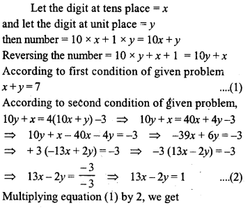 ML Aggarwal Class 9 Solutions for ICSE Maths Chapter 6 Problems on Simultaneous Linear Equations ch Q4.1