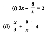 ML Aggarwal Class 9 Solutions for ICSE Maths Chapter 7 Quadratic Equations Q10.1
