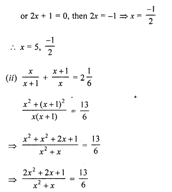 ML Aggarwal Class 9 Solutions for ICSE Maths Chapter 7 Quadratic Equations Q12.3