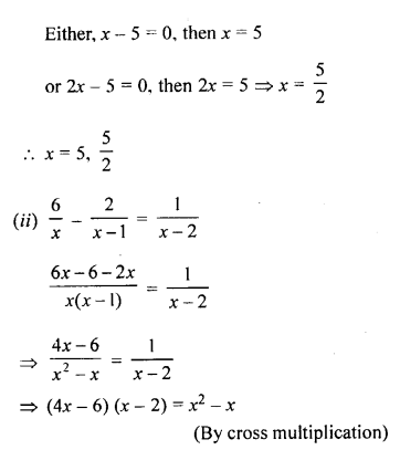 ML Aggarwal Class 9 Solutions for ICSE Maths Chapter 7 Quadratic Equations ch Q3.3