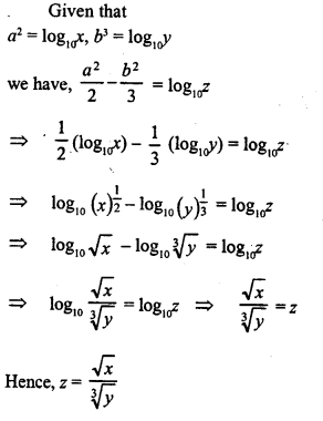 ML Aggarwal Class 9 Solutions for ICSE Maths Chapter 9 Logarithms 9.2 Q14.2
