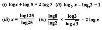 ML Aggarwal Class 9 Solutions for ICSE Maths Chapter 9 Logarithms 9.2 Q18.1