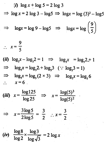 ML Aggarwal Class 9 Solutions for ICSE Maths Chapter 9 Logarithms 9.2 Q18.2