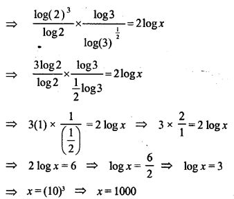 ML Aggarwal Class 9 Solutions for ICSE Maths Chapter 9 Logarithms 9.2 Q18.3