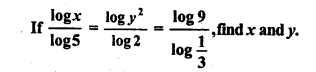 ML Aggarwal Class 9 Solutions for ICSE Maths Chapter 9 Logarithms 9.2 Q20.1