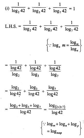 ML Aggarwal Class 9 Solutions for ICSE Maths Chapter 9 Logarithms 9.2 Q28.2