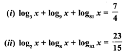 ML Aggarwal Class 9 Solutions for ICSE Maths Chapter 9 Logarithms 9.2 Q31.1