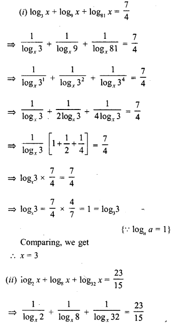 ML Aggarwal Class 9 Solutions for ICSE Maths Chapter 9 Logarithms 9.2 Q31.2