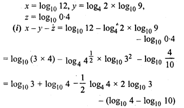 ML Aggarwal Class 9 Solutions for ICSE Maths Chapter 9 Logarithms 9.2 Q9.1