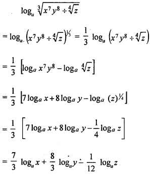 ML Aggarwal Class 9 Solutions for ICSE Maths Chapter 9 Logarithms 9.2 ch Q1.2