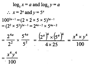 ML Aggarwal Class 9 Solutions for ICSE Maths Chapter 9 Logarithms Q11.1