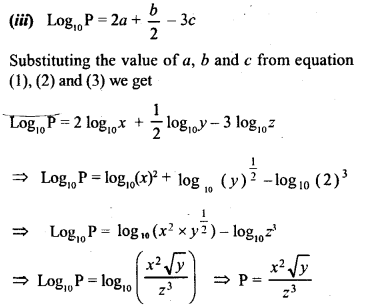 ML Aggarwal Class 9 Solutions for ICSE Maths Chapter 9 Logarithms Q6.2