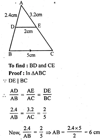 ML Aggarwal Class 10 Solutions for ICSE Maths Chapter 14 Similarity Chapter Test Q5.1