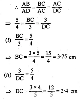ML Aggarwal Class 10 Solutions for ICSE Maths Chapter 14 Similarity Chapter Test Q9.2