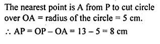 ML Aggarwal Class 10 Solutions for ICSE Maths Chapter 16 Circles Chapter Test Q6.2