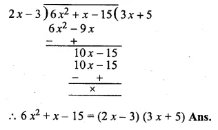 ML Aggarwal Class 10 Solutions for ICSE Maths Chapter 7 Factorization Chapter Test Q3.2