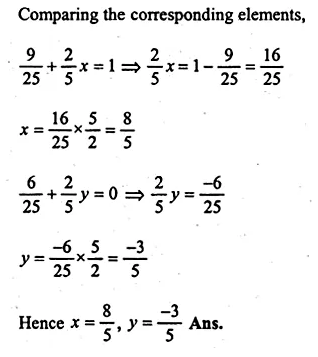 ML Aggarwal Class 10 Solutions for ICSE Maths Chapter 9 Matrices Chapter Test Q10.2