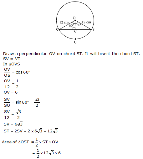 NCERT Solutions for Class 10 Maths Chapter 12 Areas Related to Circles ex 12.2 7s