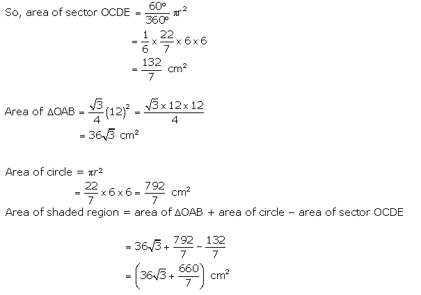 NCERT Solutions for Class 10 Maths Chapter 12 Areas Related to Circles ex 12.3 4s1