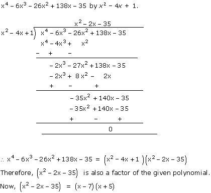 NCERT Solutions for Class 10 Maths Chapter 2 Polynomials Ex 2.4