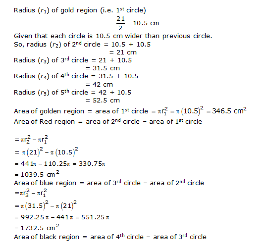 NCERT Solutions for Class 10 Maths Chapter 12 Areas Related to Circles ex 12.1 3s