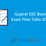 Gujarat SSC Board Exam Time Table