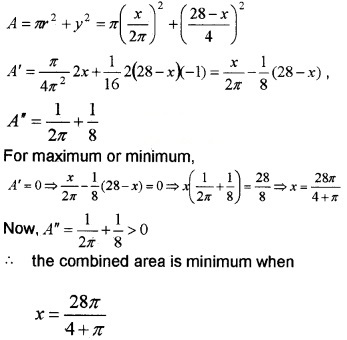 Plus Two Maths Chapter Wise Questions and Answers Chapter 6 Application of Derivatives 6M Q10.1