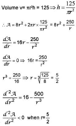 Plus Two Maths Chapter Wise Questions and Answers Chapter 6 Application of Derivatives 6M Q18.1