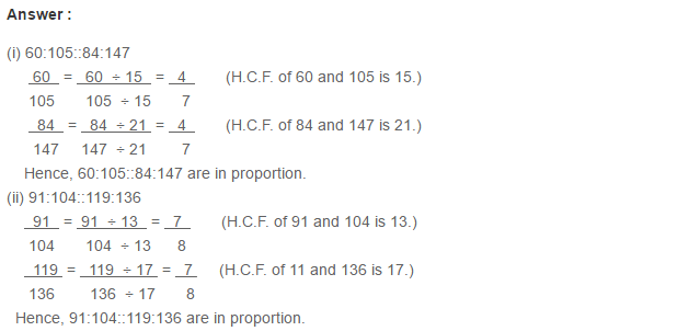 Ratio Proportion and Unitary Method RS Aggarwal Class 6 Maths Solutions Ex 10B 2.1