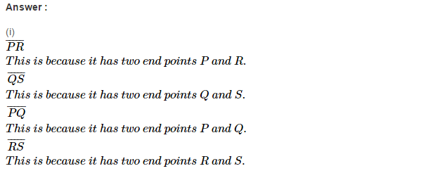 line Segment Ray and Line RS Aggarwal Class 6 Maths Solutions Ex 11A 3.1