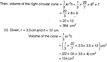 NCERT Solutions for Class 9 Maths Chapter 13 Surface Areas and Volumes Ex 13.7.1