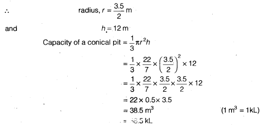 NCERT Solutions for Class 9 Maths Chapter 13 Surface Areas and Volumes Ex 13.7.5