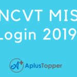 NCVT MIS Login 2019