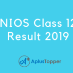 NIOS Class 12 Result 2019