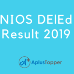 NIOS DElEd Result 2019