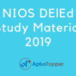 NIOS DElEd Study Material 2019