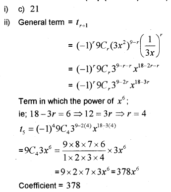Plus One Maths Chapter Wise Previous Questions Chapter 8 Binomial Theorem 25
