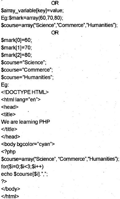 Plus Two Computer Science Chapter Wise Previous Questions Chapter 10 Server Side Scripting Using PHP 47