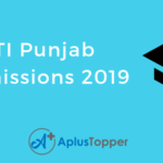ITI Punjab Admission 2019-20