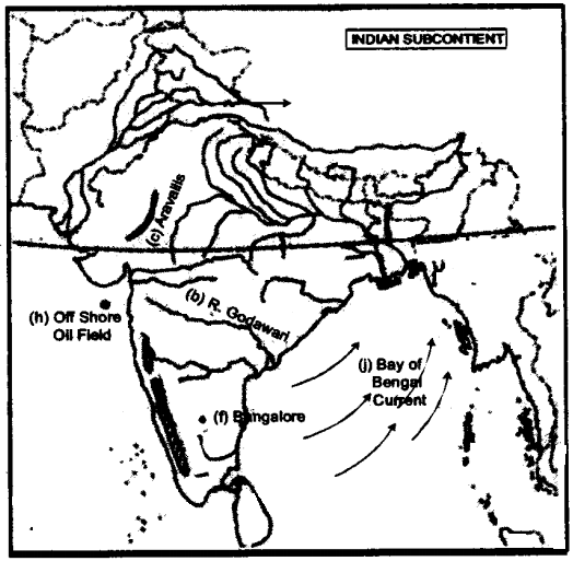 ICSE Geography Question Paper 2008 Solved for Class 10 - 1