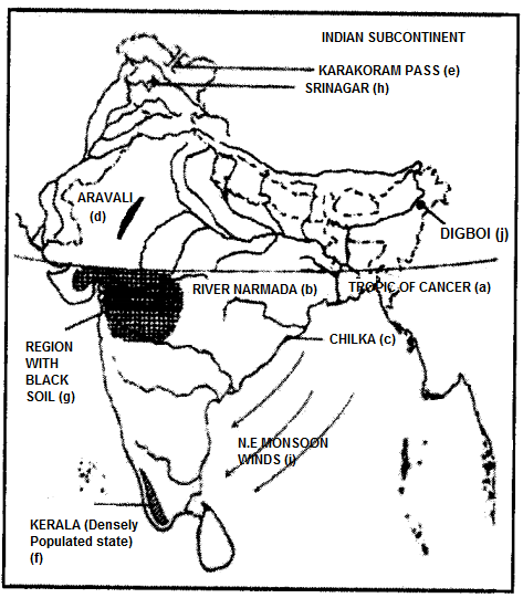 ICSE Geography Question Paper 2012 Solved for Class 10 - 1