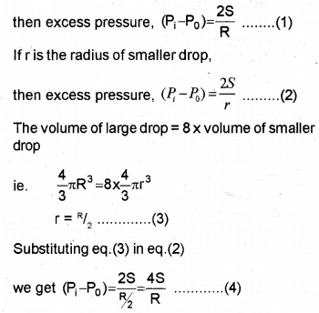 Plus One Physics Chapter Wise Previous Questions Chapter 10 Mechanical Properties of Fluids 1