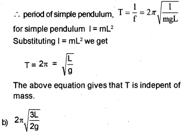 Plus One Physics Chapter Wise Previous Questions Chapter 14 Oscillations 21