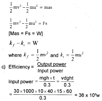 Plus One Physics Chapter Wise Previous Questions Chapter 6 Work, Energy and Power 20
