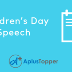 Children’s Day Speech 