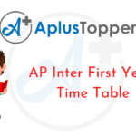 AP Inter First Year Time Table