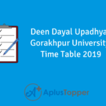 DDU Time Table 2020