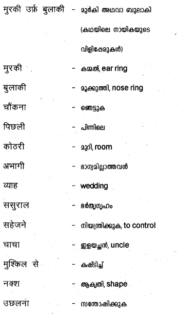 Plus Two Hind Textbook Answers Unit 3 Chapter 3 मुरकी उर्फ बुलाकी (कहानी) 18